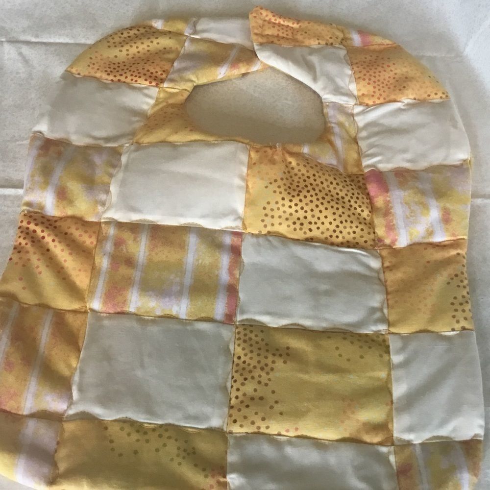 3/$25 or $12 ea. NWT Handmade Quilted Reversible Baby Bib.